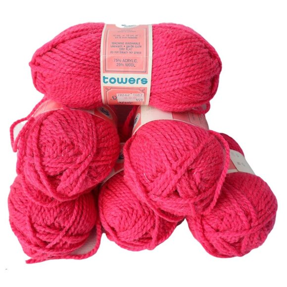 Vintage Acrylic & Wool Shetland Style Chunky Yarn Bundle Yarn Destash Acrylic - Picture 4 of 9